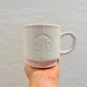 Starbucks Sakura 2023 Pink and White Ceramic Mug